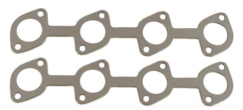 SCE AccuSeal E Exhaust Gaskets 146080 Header and Manifold Gaskets, E, Graphite/Kevlar®, Round Port, Ford, 4.6L, 5.4L, Pair