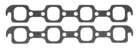 SCE Graph-Form Premium Header Gaskets 436182 and Exhaust Manifold Gaskets, Premium, Rectangular Port, for N351 Sportsman Head, Ford, 289/302/351W, Pair