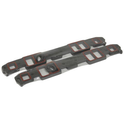 SCE AccuSeal Pro Intake Gaskets 211128-10 Manifold Gaskets, Pro, Composite, Rectangular Port, Designed for Use with Large Port Cylinder Heads, Chevrolet, Small Block, Set of 20