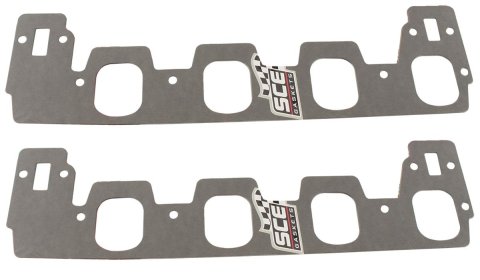 SCE AccuSeal E Intake Gaskets 140101 Manifold Gaskets, E, Composite, Rectangular Port, Fits Sonny's 813 & Billet 5 in. Bore Center Heads, Chevy, Big Block Mark IV, Pair