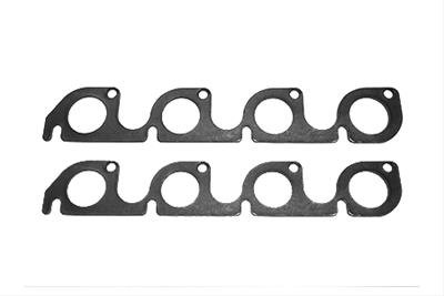 SCE Graph-Form Premium Header Gaskets 452183 and Exhaust Manifold Gaskets, Premium, High-density/Hi-temp Graphite, Square Port, Ford, 289/302/351W, Pair