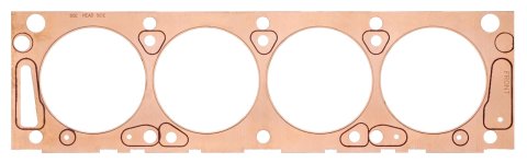 SCE Titan Copper Head Gaskets T343280L Gaskets, Copper, 4.320 in. Bore, 0.080 in. Compressed Thickness, Left Side, Ford, Mercury, 427, 428, Each