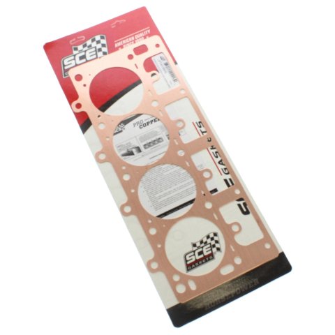 SCE Pro Copper Head Gaskets P191350L Gasket, Copper, Left Side, 4.135 Bore, 0.050 in. Compressed Thickness, Chevy, LS/LSX/LS7, Each