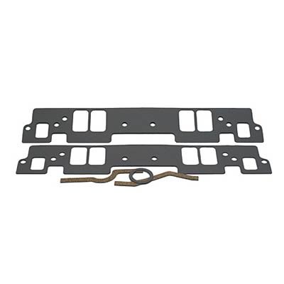 SCE AccuSeal E Intake Gaskets 111118 Gaskets, Manifold, Intake, E, 18 Degree, 2.18 in. x 1.265 in. Port, .062 in. Thick, Chevy, Small Block, Set