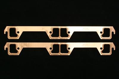 SCE Pro Copper Embossed Exhaust Gaskets 4029 Gaskets, Header, Copper, Dog Leg Port, AMC, V8, Pair
