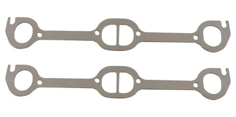 SCE AccuSeal E Exhaust Gaskets 128080 Header and Manifold Gaskets, E, Graphite/Kevlar®, D-port, 1.900 in. Port Height, Pontiac, Pontiac V8, Pair