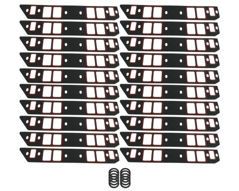SCE AccuSeal Pro Intake Gaskets 213115-10 Manifold Gaskets, Pro, Composite, Rectangular Port, Chevrolet, Big Block Mark IV, Set of 20