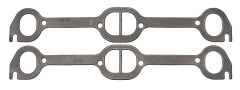 SCE Graph-Form Premium Header Gaskets 428180 and Exhaust Manifold Gaskets, Premium, High-density/Hi-temp Graphite, D-port, Pontiac, Pontiac V8, Pair