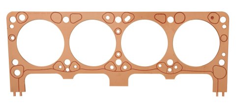 SCE Titan Copper Head Gaskets T690672L Gaskets, Copper, 4.060 in. Bore, 0.072 in. Compressed Thickness, Left Side, Chrysler, Dodge, Plymouth, 5.9L Small Block LA, Each