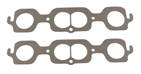 SCE AccuSeal E Exhaust Gaskets 179083 Header and Manifold Gaskets, E, Graphite/Kevlar®, Oval Port, for Use On bull dog Oldsmobile V8 Applications, Pair