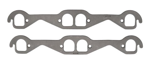 SCE Graph-Form Premium Header Gaskets 411182 Exhaust Gaskets, Header, Hi-Density/Hi-Temp Graphite, Brodix D-Port, Chevy Small Block , Set