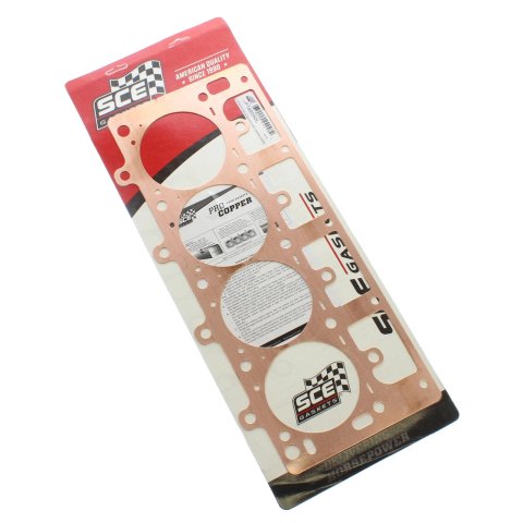 SCE Pro Copper Head Gaskets P192050L Gaskets, 4.200 in. Bore, Copper, 0.050 in. Compressed Thickness, Chevy, 6.0L LS, 6.2L LS, 7.0L LS, Each