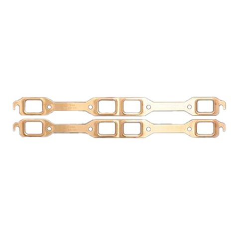 SCE Pro Copper Embossed Exhaust Gaskets 4164 Gaskets, Header, Copper, Stock Port, Mopar, Big Block, Pair