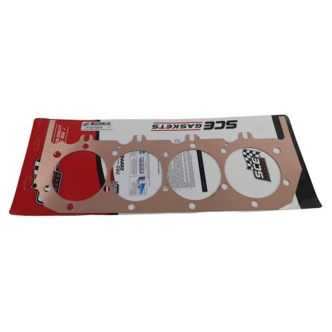 SCE Pro Copper Head Gaskets P135772NW Gaskets, Copper, 4.570 in. Bore, 0.072 in. Compressed Thickness, No Water Holes, Chevrolet, Big Block Mark IV, Each
