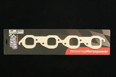 SCE Pro Copper Embossed Exhaust Gaskets 4026 Header and Manifold Gaskets, Embossed, Rectangular Port, Chevrolet, 409 Big Block W, Pair