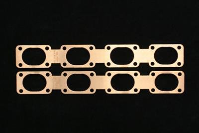 SCE Pro Copper Embossed Exhaust Gaskets 9438 Header and Manifold Gaskets, Embossed, Oval Port, for Use On ZR-1 Corvette Engine, Chevrolet, 5.7L LT5, Pair