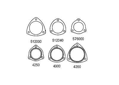 SCE AccuSeal E Collector Gaskets 576000 Gaskets, Compressed Fiber Laminate, 3-Hole, 2.5 in. Inside Diameter, Set of 10
