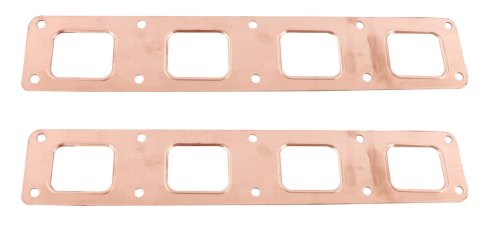 SCE Pro Copper Embossed Exhaust Gaskets 4037 Header and Manifold Gaskets, Embossed, Rectangular Port, Ford, 429 Boss, Pair