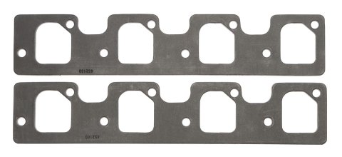 SCE Graph-Form Premium Header Gaskets 452180 and Exhaust Manifold Gaskets, Premium, High-density/Hi-temp Graphite, Square Port, for 4-barrel Heads, Ford, 351C, Pair