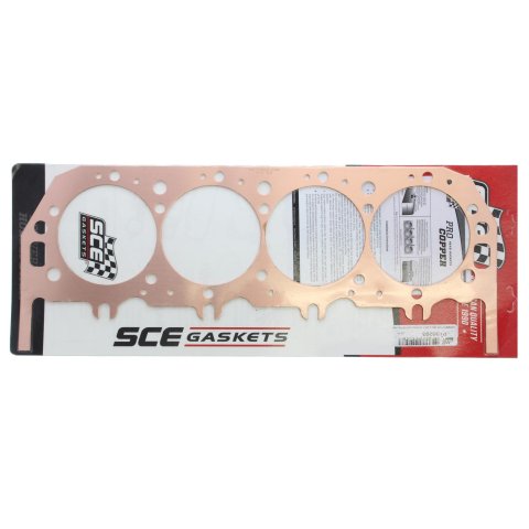 SCE Pro Copper Head Gaskets P136293 Gasket, Copper, 4.630 in. Bore, 0.093 in. Thickness, Chevy, Mark 4 Big Block, Each