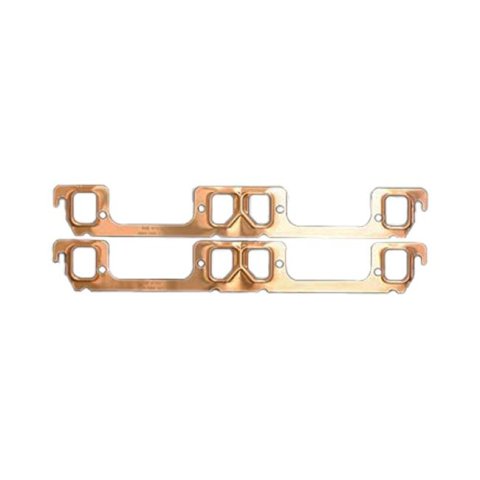 SCE Pro Copper Embossed Exhaust Gaskets 4169 Gaskets, Header, Copper, Stock Port, Mopar, Small Block Magnum, Pair