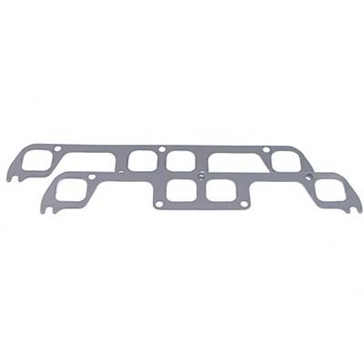 SCE AccuSeal Pro Exhaust Gaskets 211183 Header and Manifold Gaskets, Pro, Graphite/Steel, Brodix 12B Raised D-port, Fits Brodix Spread Port Heads, Chevy, Small Block, Pair