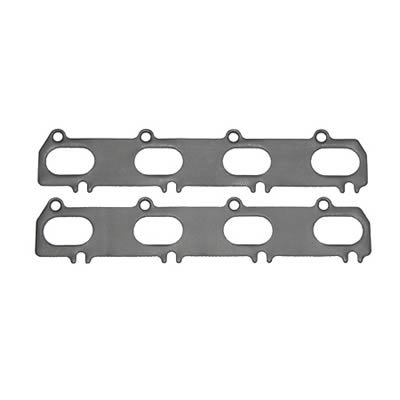 SCE AccuSeal Pro Exhaust Gaskets 246181 Header and Manifold Gaskets, Pro, Graphite/Steel, Oval Port, Ford, 5.4L Modular 4V, Pair