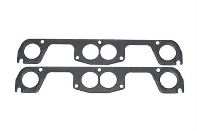 SCE AccuSeal Pro Exhaust Gaskets 211283 Header and Manifold Gaskets, Pro, Graphite/Steel, Round Port, Chevrolet, Small Block, Pair