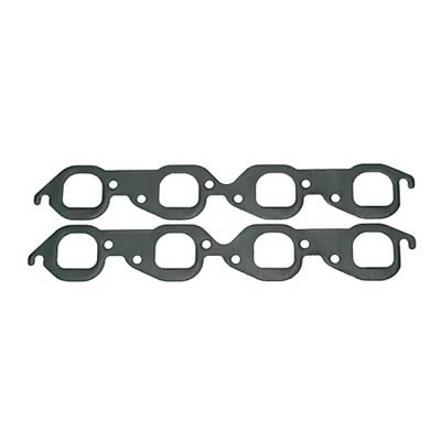 SCE AccuSeal Pro Exhaust Gaskets 213185 Gaskets, Pro, Graphite/Steel, Raised D-port, Chevy, Big Block, Pair