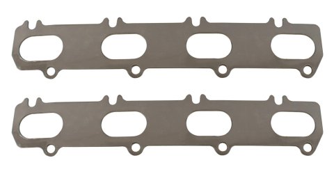 SCE AccuSeal E Exhaust Gaskets 146081 Header and Manifold Gaskets, E, Graphite/Kevlar®, Oval Port, for Ford DOHC Modular 4V Heads, Ford, 4.6L, Pair