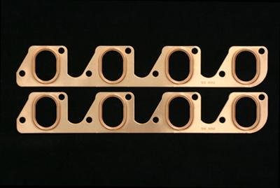SCE Pro Copper Embossed Exhaust Gaskets 4252 Header and Manifold Gaskets, Embossed, Oval Port, Fits 2-barrel Applications, Ford, 351C, Pair
