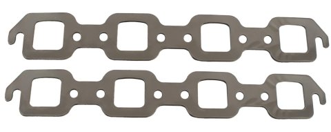 SCE AccuSeal E Exhaust Gaskets 111286 Gaskets, E, Graphite/Kevlar®, Dart/Buick Heads, Chevy, Small Block, Pair