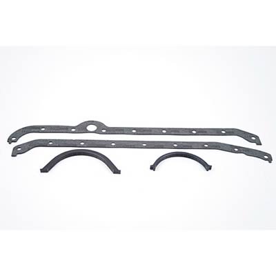 SCE AccuSeal E Oil Pan Gaskets 111092 Gasket, E, Multi-Piece, Nitrile, Butadiene, Chevy, Small Block, Set