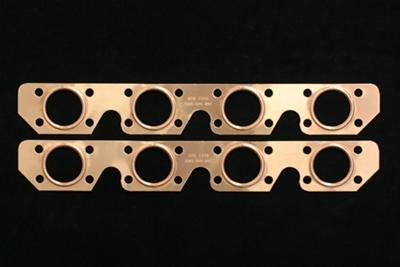 SCE Pro Copper Embossed Exhaust Gaskets 4336 Gaskets, Header, Copper, Ford, Small Block, Pair