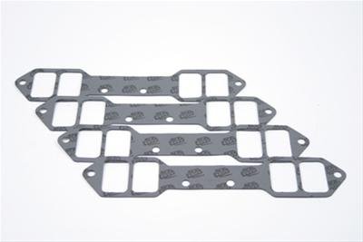 SCE AccuSeal E Intake Gaskets 111122 Manifold Gaskets, E, Composite, Rectangular Raised Port, Designed for RHS Pro Action 14 degree Heads, Chevrolet, Small Block, Set of 4