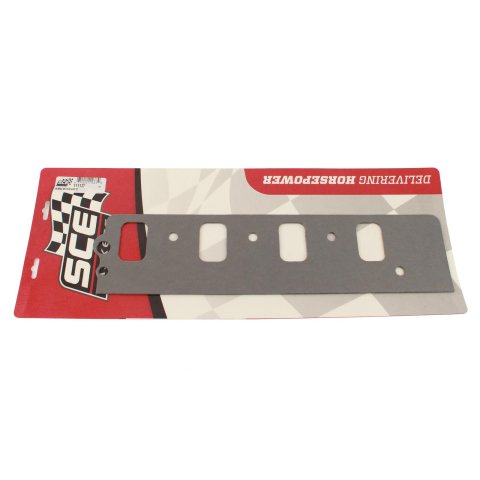 SCE AccuSeal E Intake Gaskets 111137 Manifold Gaskets, E, Composite, Oval Port, Fits Brodix 1010 Series Symmetrical Port Heads Only, Chevrolet, Small Block, Pair