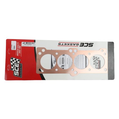 SCE Pro Copper Head Gaskets for 1995-1998 ECLIPSE, 2005-2006 LANCER - P927543NW Gaskets, Copper, 3.437 in. Bore, 0.043 in. Compressed Thickness, No Water Passages, Mitsubishi, 2.0L, Each