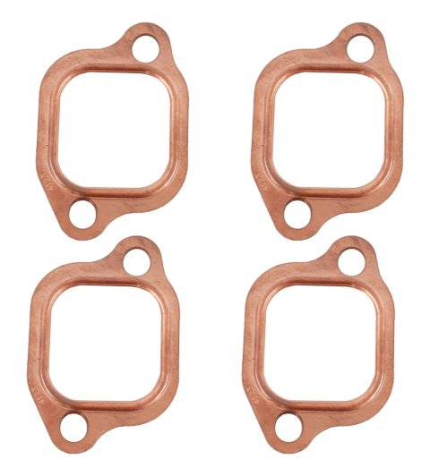 SCE Pro Copper Embossed Exhaust Gaskets 4123 Header and Manifold Gaskets, Embossed, Square Port, Fits Esslinger ARCA 2.3 Heads, Ford, 2.3L, Each