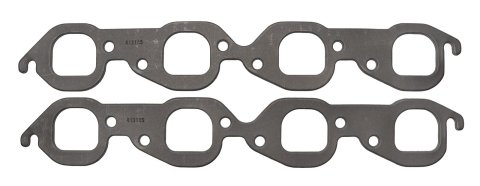 SCE Graph-Form Premium Header Gaskets 413185 Exhaust Gaskets, Header, Square Port, High-Density/Hi-Temp Graphite, Chevy, Pair