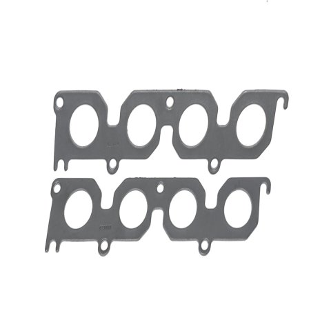 SCE Graph-Form Premium Header Gaskets 423084 and Exhaust Manifold Gaskets, Premium, Flexible Graphite, Round Port, Fits Duratec Engines, Ford, 2.3L, Each