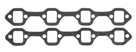 SCE Graph-Form Premium Header Gaskets 436181 and Exhaust Manifold Gaskets, Premium, High-density/Hi-temp Graphite, Rectangular Port, Ford, 289/302/351W, Pair