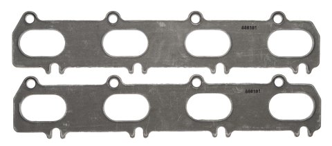 SCE Graph-Form Premium Header Gaskets 446181 and Exhaust Manifold Gaskets, Premium, High-density/Hi-temp Graphite, Oval Port, for 4-valve Applications, Ford, 4.6L, Pair