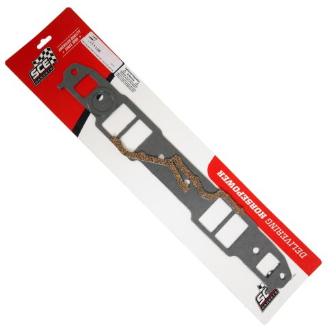SCE AccuSeal E Intake Gaskets 111138 Gaskets, Manifold, Intake, E, Dart, Brodix, Edelbrock, Chevrolet, Small Block, Set