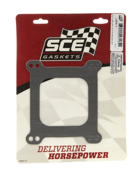 SCE Carburetor Base Gaskets 354-1 Mounting Gaskets, Composite, 4-Barrel, Holley 4100 SeriesSquare Bore, Open Center, Each