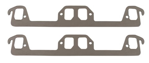 SCE AccuSeal E Exhaust Gaskets 169081 Header and Manifold Gaskets, E, Graphite/Kevlar®, 4-barrel Port, Chrysler, Dodge, Plymouth, Small Block, Pair