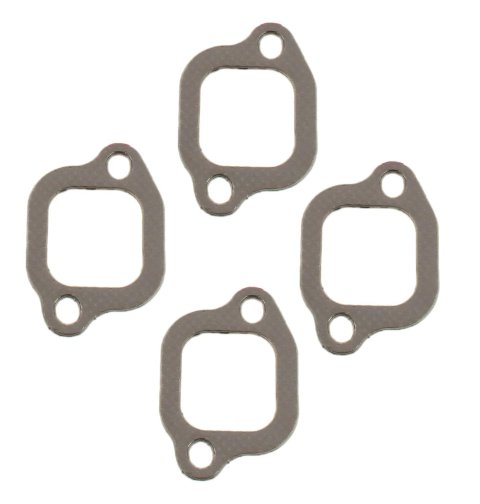 SCE AccuSeal Pro Exhaust Gaskets 223081 Header and Manifold Gaskets, Pro, Graphite/Steel, Square Port, for Esslinger 2.3L SOHC Head, Ford, 2.3L, Each