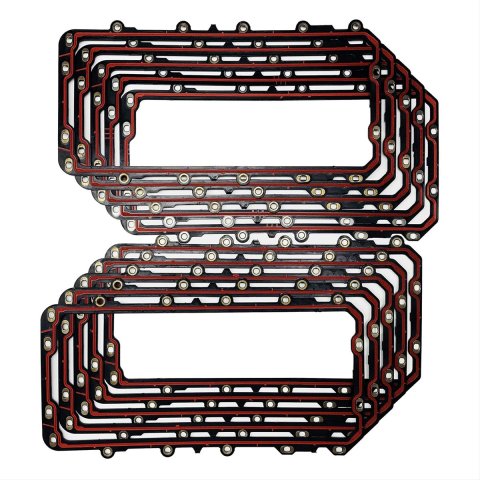 SCE AccuSeal Pro Oil Pan Gaskets 246090-10 Gasket, Accuseal Pro, Rubber Coated Steel Core, Set of 10