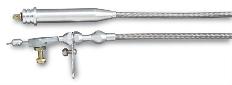Lokar Hi-Tech Kickdown Kits KD-2200RHT Automatic Transmission Cable, Hi-Tech, Natural Braided Stainless Steel, Natural Aluminum Fittings, GM, 200-4R, Kit