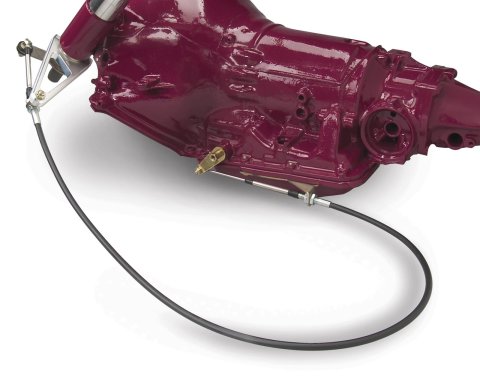 Lokar Steering Column Cable Shift Linkage ACA-1804 Linkage, 2 in. Column, Stainless Wire Cable, Polyethylene Jacket, Black, Kit