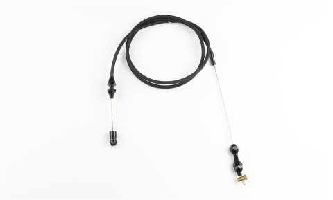 Lokar Midnight Series Throttle Cables XTC-1000LS1 Cable, Series, Black Braided Stainless, Black Fittings, 36 in. Long, GM LS, 350 Ram Jet, Each
